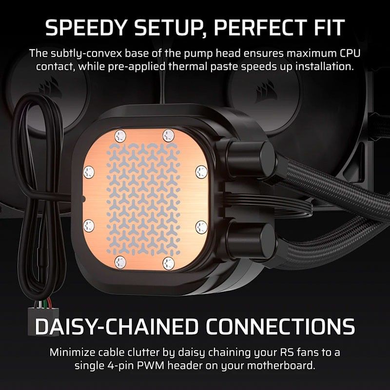 Tản nhiệt nước AIO Corsair NAUTILUS 360 RS LCD - BLACK