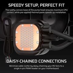 Tản nhiệt nước AIO Corsair NAUTILUS 360 RS LCD - BLACK