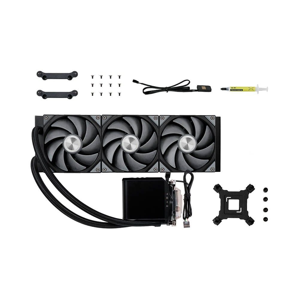 Tản nhiệt nước AIO CPU TRYX PANORAMA 360 - BLACK (Màn hình 3D 6.5