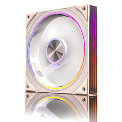 Quạt fan case Leopard TransWarp 140mm ARGB | REVERSE - WHITE (TRẮNG/ CÁNH THUẬN/ CÁNH NGƯỢC)