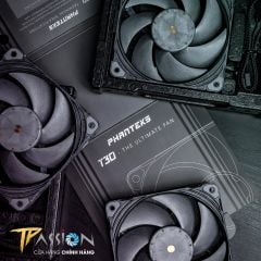 Bộ 3 Quạt tản nhiệt PHANTEKS T30 - 120 PWM | Tripple Pack - Premium Fan (PH-F120T30_BG_3P)