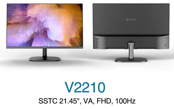 Màn hình máy tính SSTC V2210 21.45 inch FHD 100Hz 5ms VA