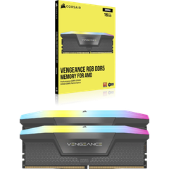 Bộ nhớ RAM PC Corsair DDR5 6000MHz 16GB 1x16GB DIMM VENGEANCE RGB Grey Heatspreader RGB LED Intel XMP & AMD EXPO