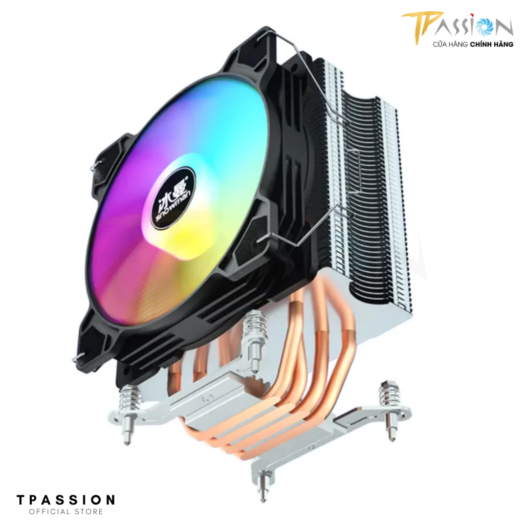Tản nhiệt khí CPU SNOWMAN MT4 LED RGB - BLACK