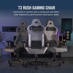 Ghế Corsair T3 RUSH GRAY - WHITE