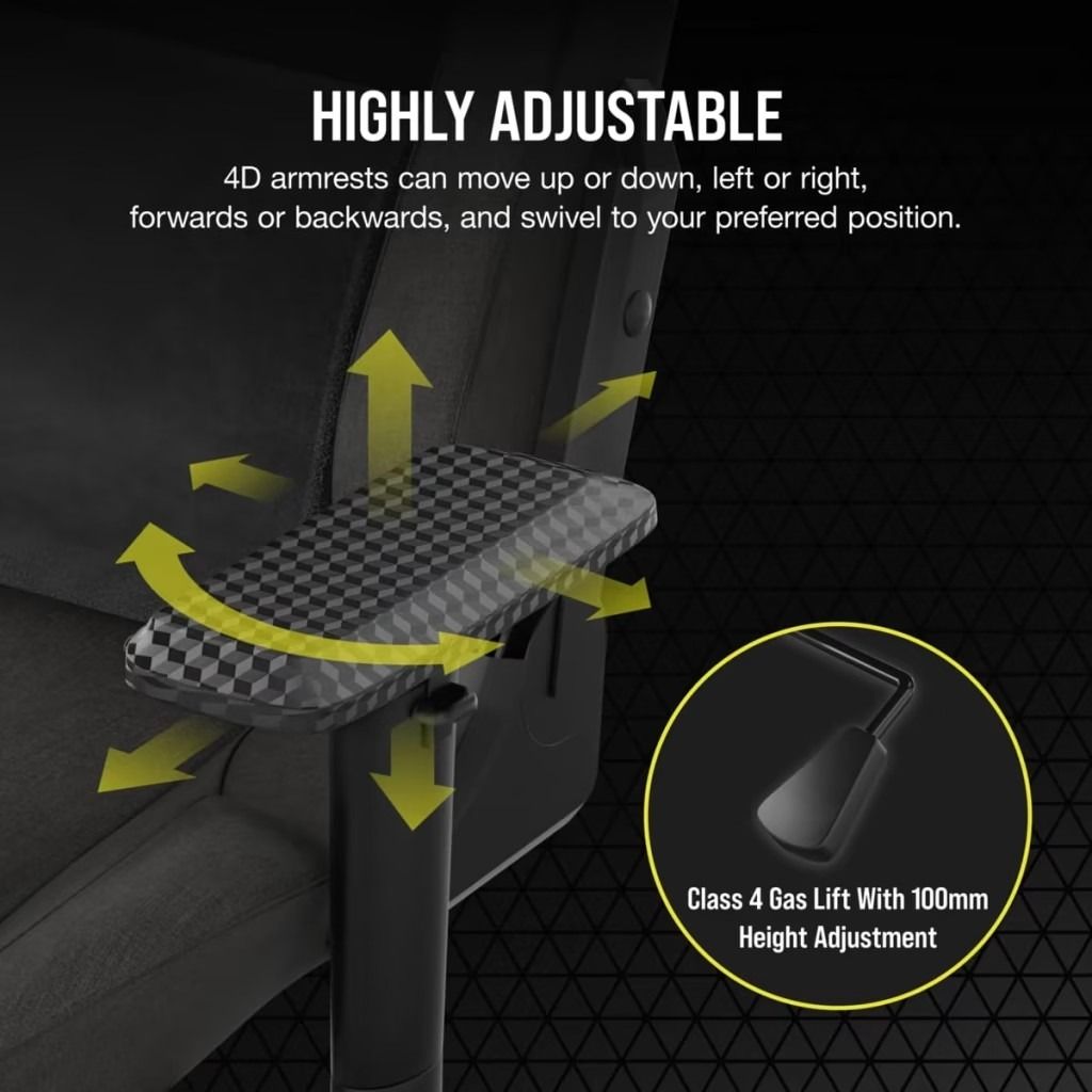 Ghế Corsair T3 RUSH Charcoal