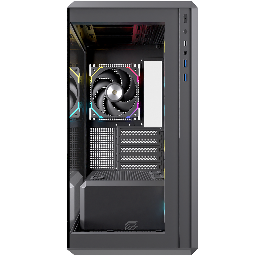 Vỏ Case Máy Tính EINAREX ZM800 RGB - BLACK