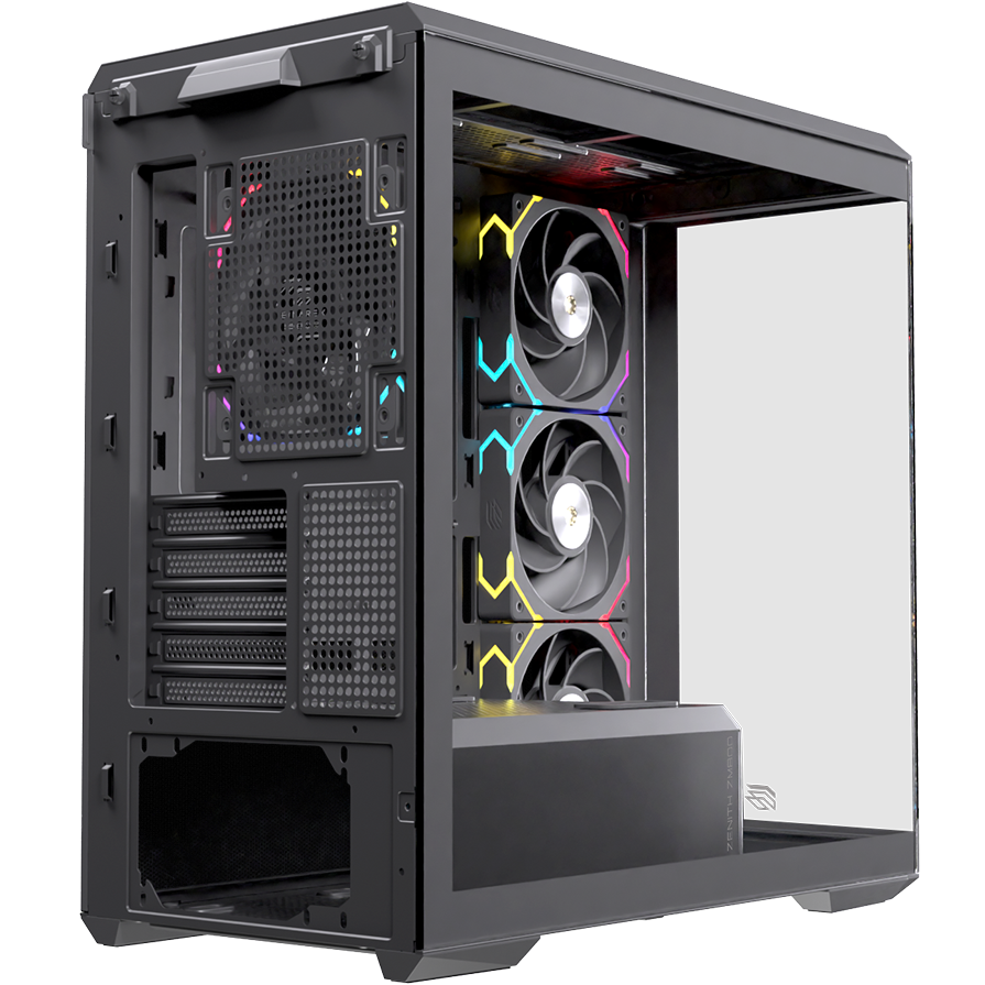 Vỏ Case Máy Tính EINAREX ZM800 RGB - BLACK