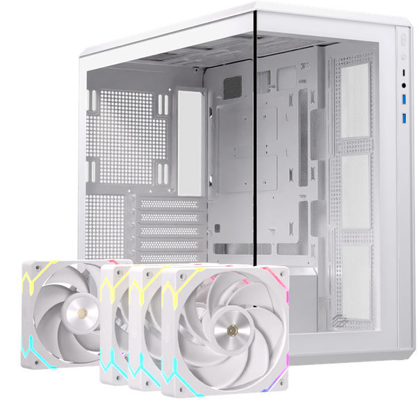 Vỏ Case Máy Tính EINAREX ZM800 RGB - WHITE