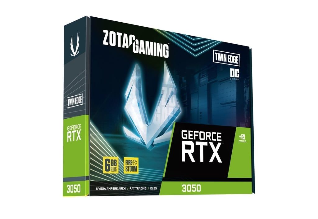 Card đồ họa VGA Zotac RTX 3050 Twin Edge OC (6GB/ GDDR6/ 96 bit)