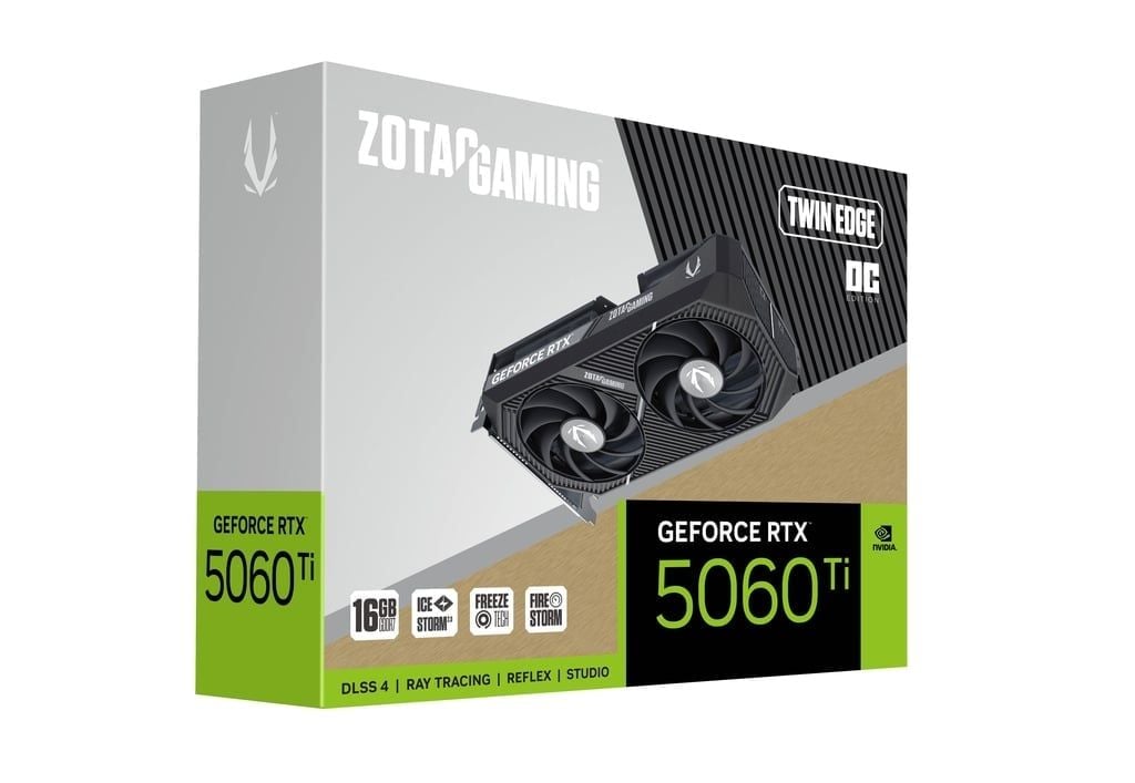 Card đồ họa ZOTAC GAMING GeForce RTX 5060 Ti 16GB Twin Edge OC