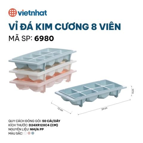  Vỉ đá kim cương 8 viên 6980 