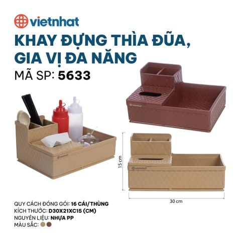  Khay đựng thìa đũa, gia vị đa năng 5633 