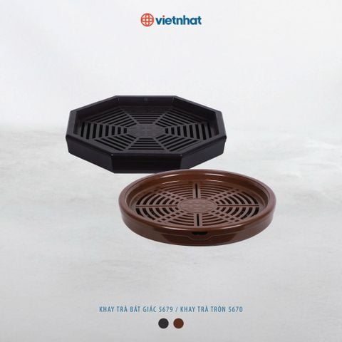  Khay trà bát giác 5679 