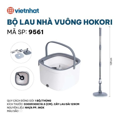  Bộ lau nhà vuông Hokori 9561 