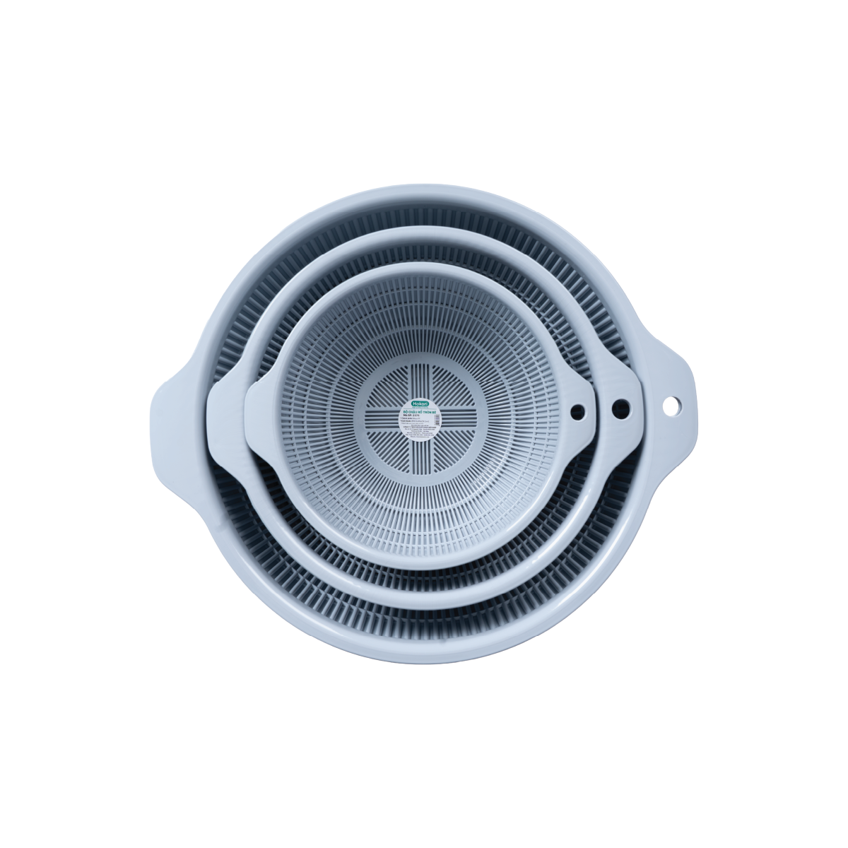  Chậu rổ tròn bộ 3 Hokori 2375+2376+2377 