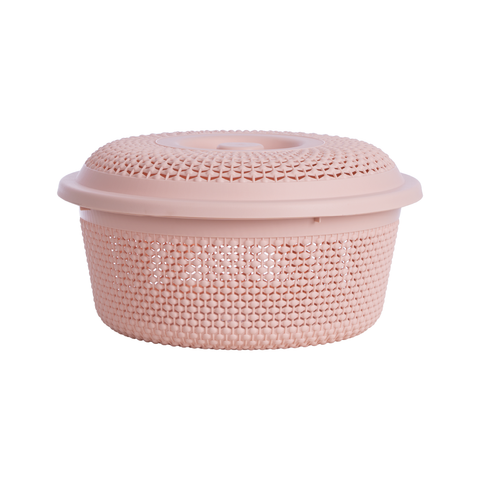  Rổ nắp tròn chấm bi to Hokori 3276 