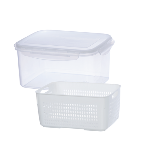  Hộp thực phẩm chữ nhật 2 lớp trung 6581 
