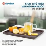  Khay chữ nhật vân gỗ Hàn Quốc 5708 