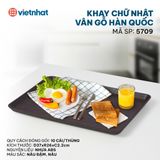  Khay chữ nhật vân gỗ Hàn Quốc 5709 