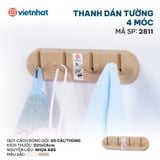  Thanh dán tường 4 móc 2811 