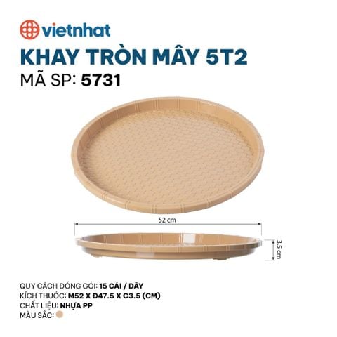  Khay tròn mây 5T2-5731 
