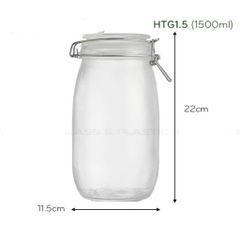 HŨ THỦY TINH TRÒN NẮP GÀI