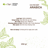 Cà Phê Arabica Cầu Đất Pha Phin Nguyên Chất The Green Coffee Roasters - Túi 250Gr (Dạng Bột) 