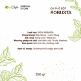 Cà Phê Robusta Lâm Đồng Pha Phin Nguyên Chất The Green Coffee Roasters - Túi 250Gr (Dạng Bột) 