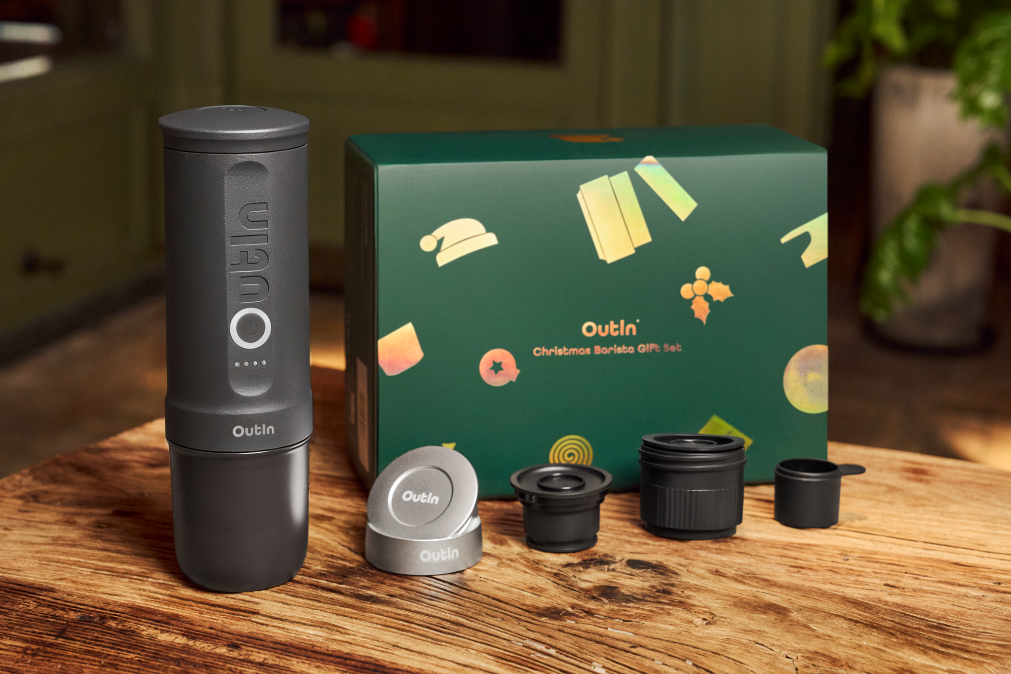  Máy Pha Cà Phê OutIn Nano 2025 Christmas Gift Set - Space Grey 