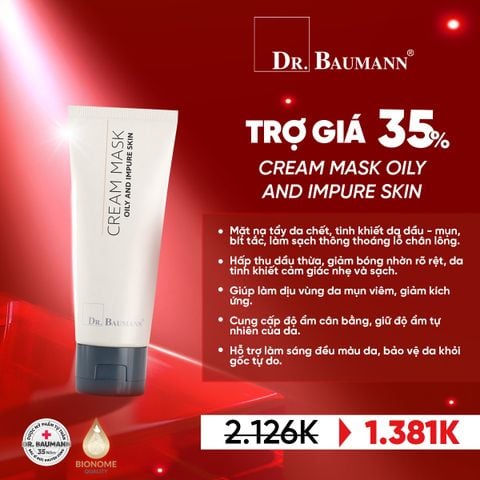  Cream Mask Oily And Impure skin 