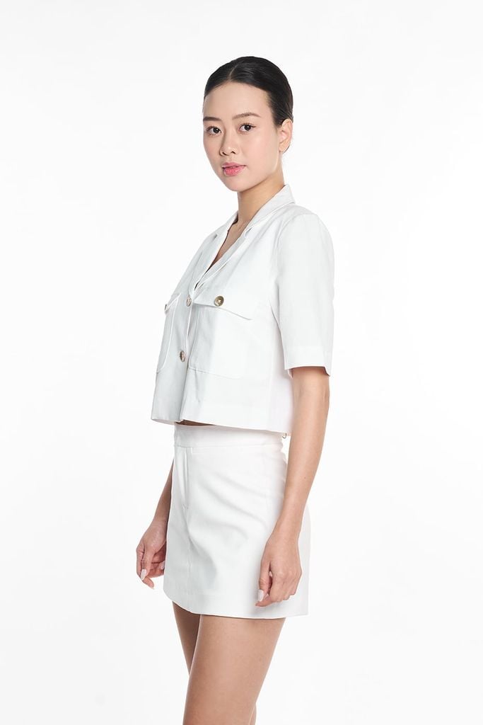 Áo Kiểu Thời Trang Nữ Tay Ngắn Ninomaxx 2505001