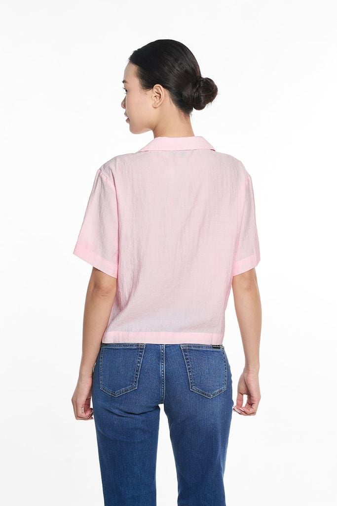 Áo Sơ Mi Thời Trang Nữ Tay Ngắn Ninomaxx 2505019