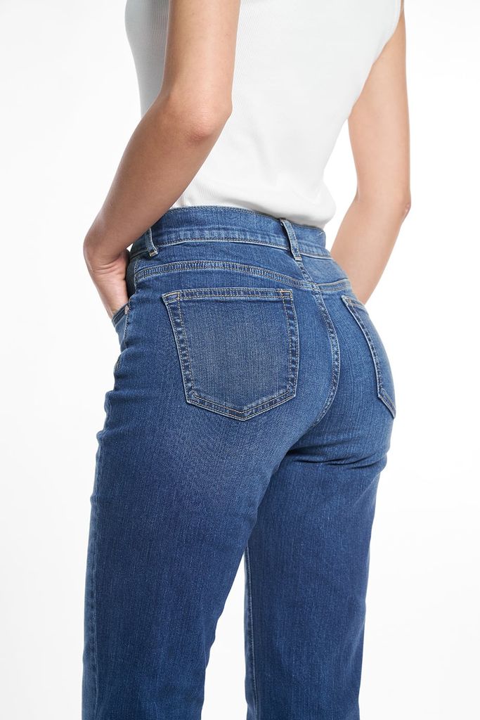 Quần Jean Thời Trang Basic Nữ Ống Suông Ninomaxx 2508022