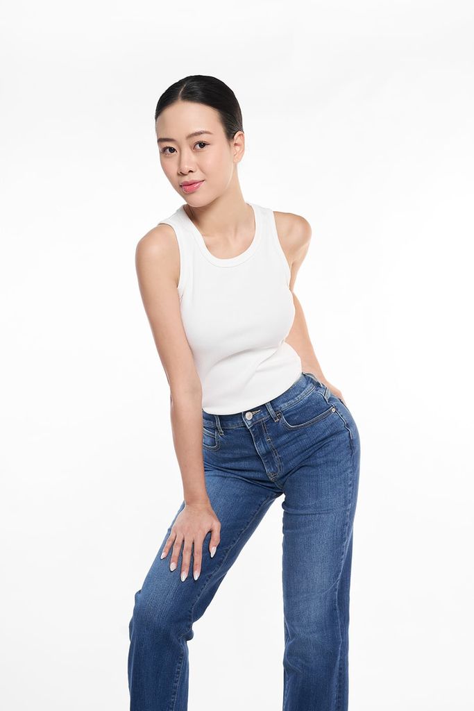 Quần Jean Thời Trang Basic Nữ Ống Suông Ninomaxx 2508022