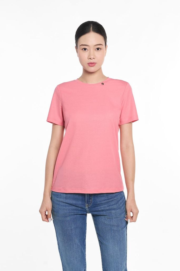 Áo Thun Basic Nữ Tay Ngắn Ninomaxx 2509016