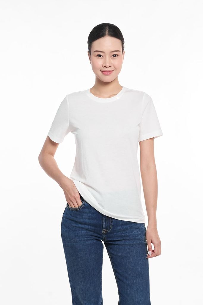 Áo Thun Basic Nữ Tay Ngắn Ninomaxx 2509016