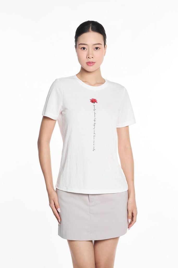 Áo Thun Graphic Nữ Tay Ngắn Ninomaxx 2510019