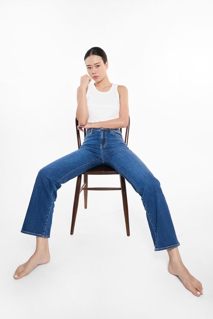 Quần Jean Nữ Ống Rộng Dáng Suông Ninomaxx 2510031