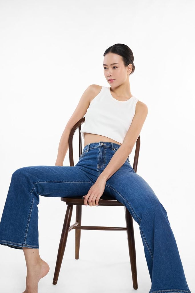 Quần Jean Nữ Ống Rộng Dáng Suông Ninomaxx 2510031