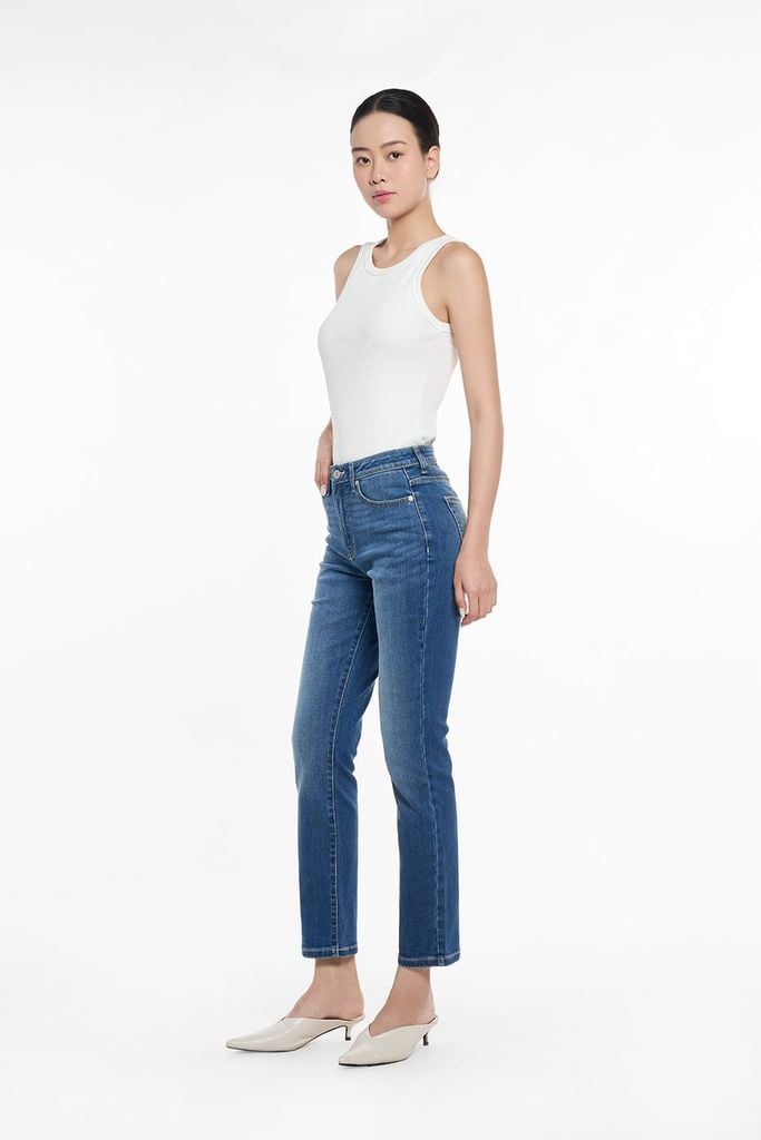 Quần Jean Nữ Ống Đứng Dáng Ôm Ninomaxx 2510032