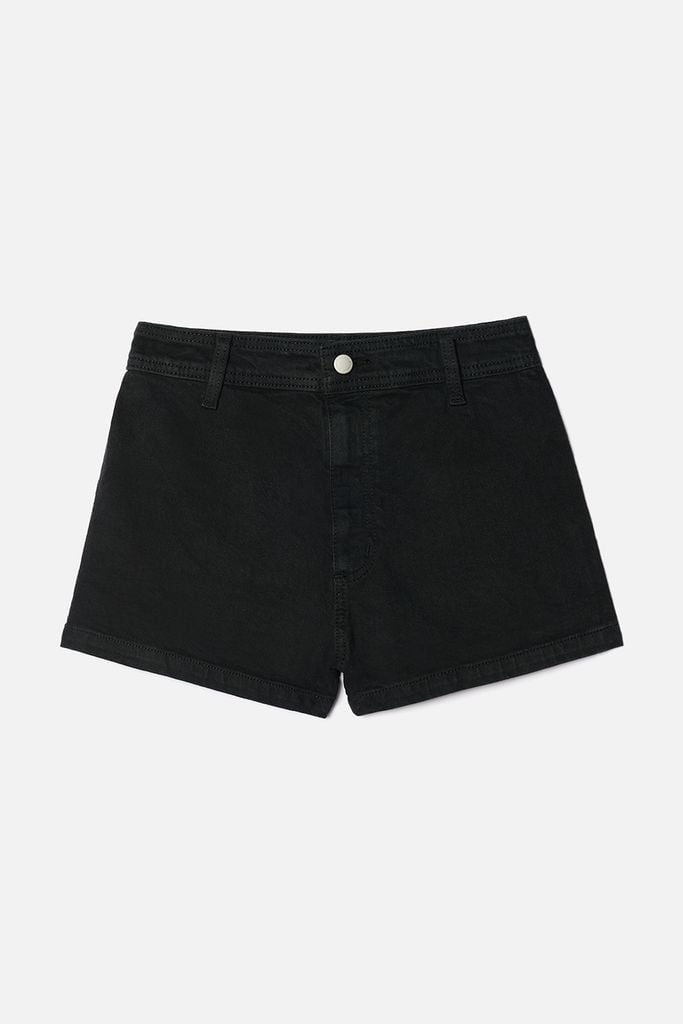 Quần Jean Short Nữ Chữ A Lưng Cao Không Đường May Tôn Dáng Ninomaxx 2601001