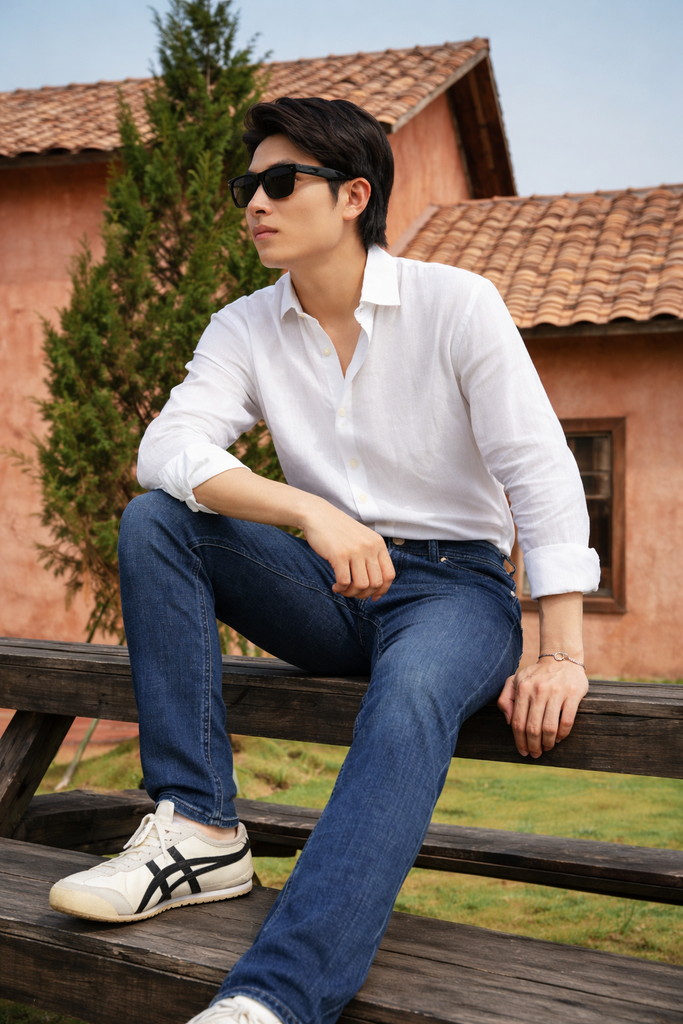 Quần Jean Thời Trang Basic Nam Ống Đứng Ninomaxx 2509009