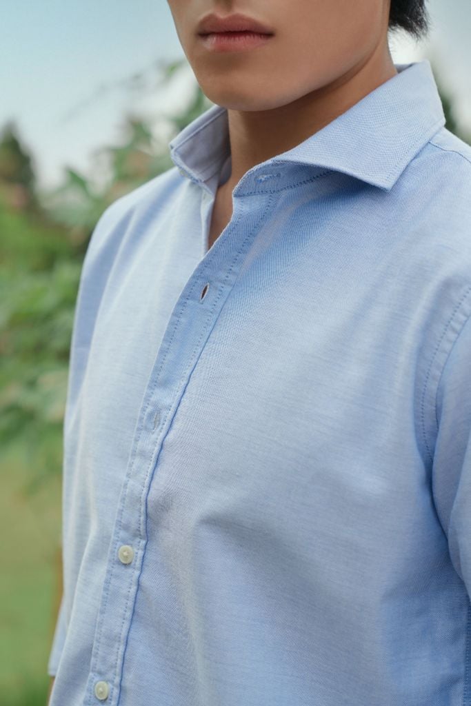 Áo Sơ Mi Nam Tay Dài Họa Tiết Sọc Ninomaxx 2208047