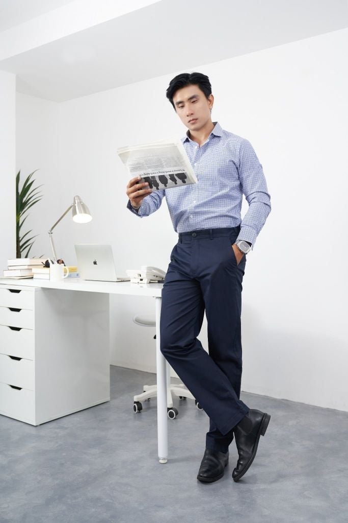 Quần Kaki Nam Ninomaxx Form Tapered SOFTBRUSH Siêu Mịn Thoáng Khí Co Giãn Nhẹ 2507002