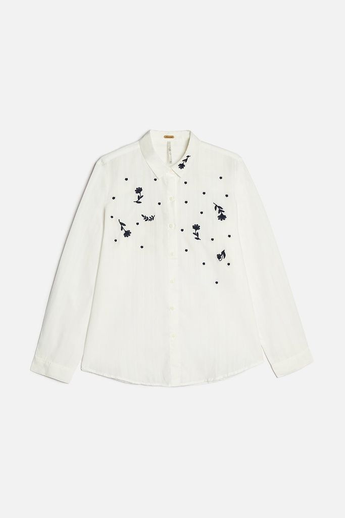 Áo sơ mi kiểu nữ Ninomaxx 1812202