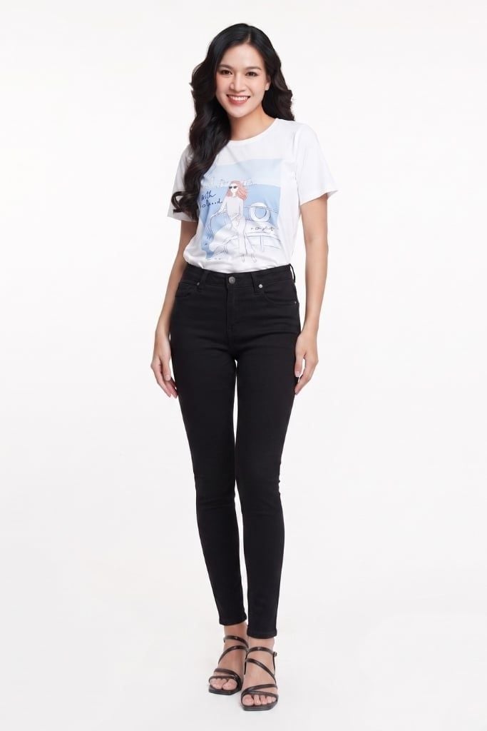 Quần jean Basic Nữ dài N&M 1810116