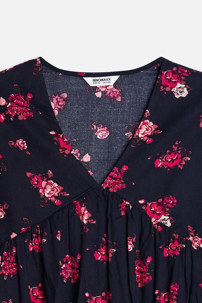 Áo Kiểu In Họa Tiết Nữ Tay Dài Ninomaxx 2505018