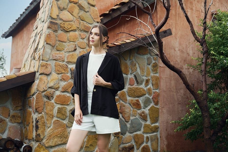 Áo Khoác Vest Nữ Ninomaxx 2411009