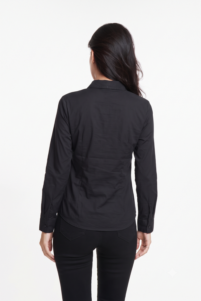 Áo sơ mi Basic Nữ tay dài N&M 1705042